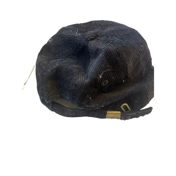 Academy Fits - The Hype Black Suede Adjustable Hat Gold Clasp NWT - Picture 3 of 5